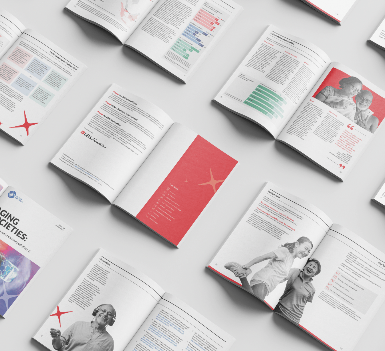 Photo montage of publication layout for DBS