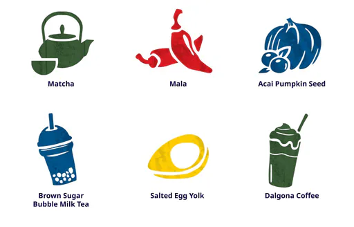 Six illustrated flavours that made the decade
