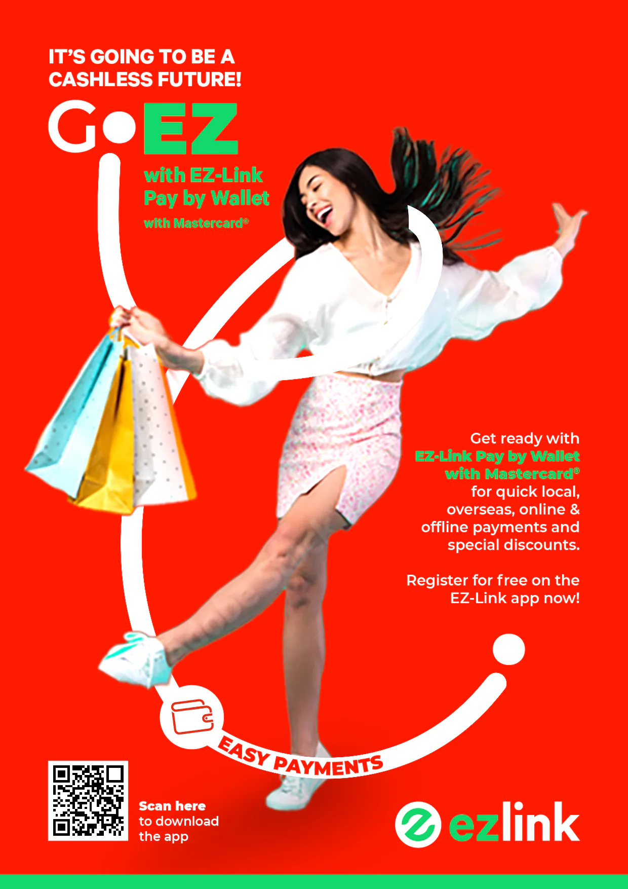 GoEZ ad reading It is going to be a cashless future